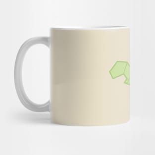 Origami T-Rex Mug